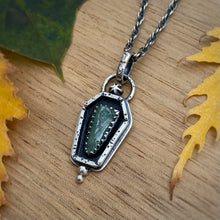 Load image into Gallery viewer, Aventurine Coffin Necklace / 20”