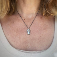 Load image into Gallery viewer, Black Onyx Reversible Undead Coffin Necklace / 18”