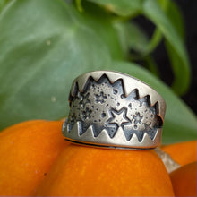 Load image into Gallery viewer, Big Bite Wide Band Ring / Size 7 - 7.5
