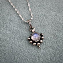Load image into Gallery viewer, Rainbow Moonstone Twinkle Necklace / 16”