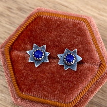 Load image into Gallery viewer, Lapis Lazuli Starburst Studs