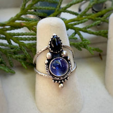 Load image into Gallery viewer, Iolite &amp; Tanzanite Statement Ring / Size 5.75
