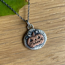 Load image into Gallery viewer, Jack-O Pendant Necklace / 16”