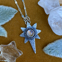 Load image into Gallery viewer, Stardust Necklace - Rainbow Moonstone / 18” / Made to Order