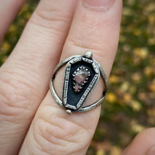 Load image into Gallery viewer, Rhodonite Coffin Ring / Size 6.75