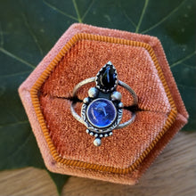 Load image into Gallery viewer, Iolite &amp; Tanzanite Statement Ring / Size 5.75