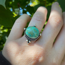 Load image into Gallery viewer, Turquoise Mountain Statement Ring / Size 7.25 - 7.5
