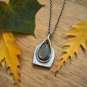 Black Sapphire Reversible Graveyard Necklace / 16”