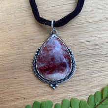 Load image into Gallery viewer, Thulite Teardrop Statement Choker Pendant