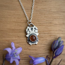 Load image into Gallery viewer, Herman, the Sunstone Hampster Necklace / Choose your Chain Length!
