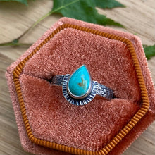 Load image into Gallery viewer, Turquoise Teardrop Ring / Size 6