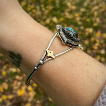 Load image into Gallery viewer, Labradorite Evil Eye Cuff