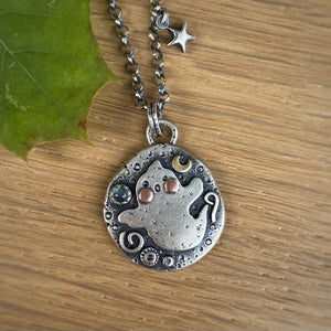 Labradorite Ghostie Pendant Necklace / 22”