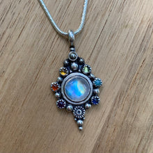 Load image into Gallery viewer, Rainbow Moonstone Rainbow Necklace / 18”