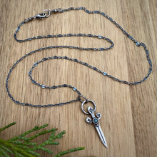 Load image into Gallery viewer, Labradorite Sword Necklace / 20”