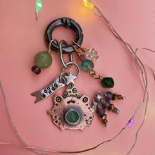 Load image into Gallery viewer, Franklin, the Party Frog Chrysoprase &amp; Copper Charm