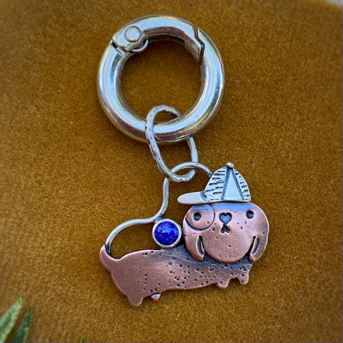 Oscar the Dachshund Copper Charm