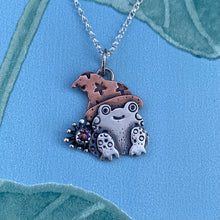 Load image into Gallery viewer, “The Wizard” Frog Necklace / Choose Your Own Chain Length!
