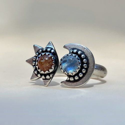 Sun & Moon Ring / Made to Order