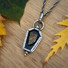 Load image into Gallery viewer, Citrine Coffin Necklace / 19”