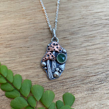 Load image into Gallery viewer, Green Serpentine Mushie Necklace / 19”