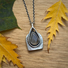 Load image into Gallery viewer, Black Sapphire Reversible Graveyard Necklace / 16”