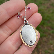 Load image into Gallery viewer, “Well Behaved Women” Ornate Frame Necklace / 22”