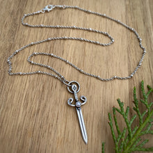 Load image into Gallery viewer, Pearl Sword Necklace / 20”