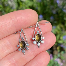 Load image into Gallery viewer, Citrine Dotted Earrings
