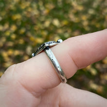 Load image into Gallery viewer, Garnet Evil Eye Ring / Size 6.5