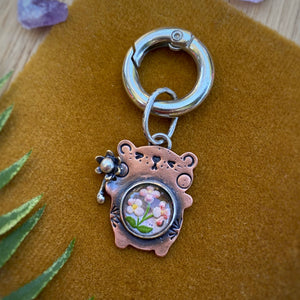 Jeff the Bear Copper Charm