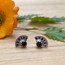 Load image into Gallery viewer, Black Onyx Resist Stud Earrings