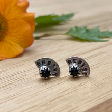 Load image into Gallery viewer, Black Onyx Resist Stud Earrings