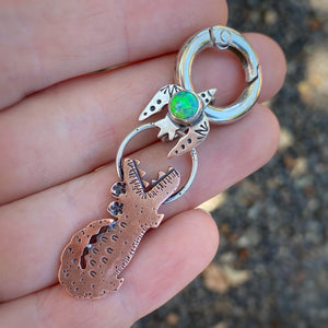 Starla the Gator Copper Charm