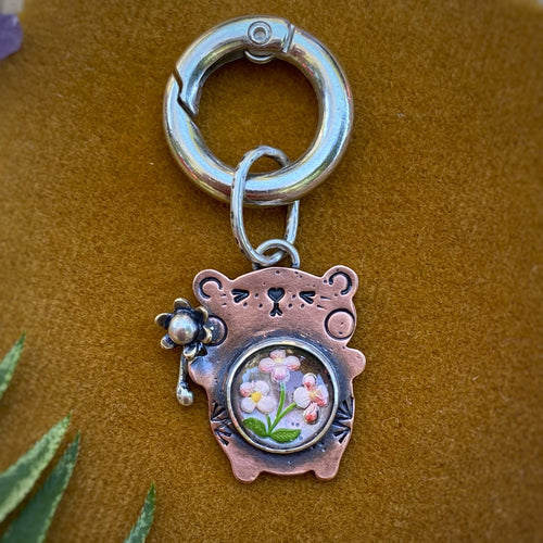 Jeff the Bear Copper Charm