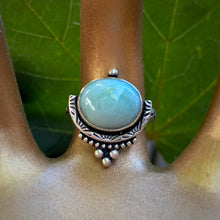 Load image into Gallery viewer, Larimar Statement Ring / Size 6 - 6.25