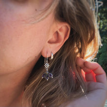 Load image into Gallery viewer, Amethyst &amp; Citrine Starry Flower Earrings