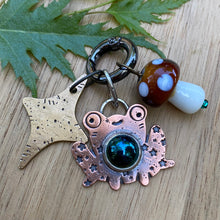 Load image into Gallery viewer, Ricky the Frog Jumbo Copper Charm