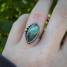 Load image into Gallery viewer, Labradorite Statement Ring / Size 8 - 8.25