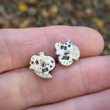 Load image into Gallery viewer, Yellow Aventurine &amp; Peach Moonstone Cluster Stud Earrings