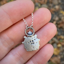 Load image into Gallery viewer, Rainbow Moonstone Shadowbox Necklace / 16”