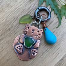 Load image into Gallery viewer, Ivy the Otter Jumbo Copper Charm
