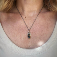 Load image into Gallery viewer, Citrine Coffin Necklace / 19”