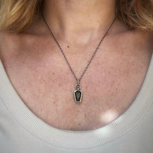 Citrine Coffin Necklace / 19”