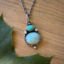 Load image into Gallery viewer, Turquoise &amp; Larimar Pendant Necklace / 17”