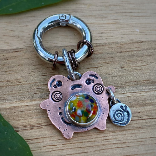Sven the Frog Copper Charm