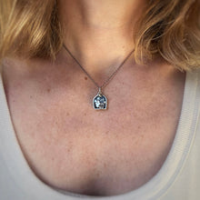 Load image into Gallery viewer, Black Sapphire Reversible Graveyard Necklace / 16”