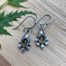 Load image into Gallery viewer, Citrine Dotted Earrings