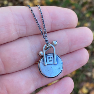 Trapped Ghostie Toggle Necklace {Mustard} / Choose Your Chain Length!