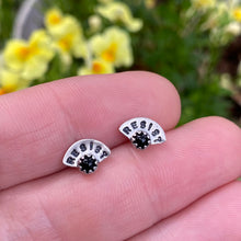 Load image into Gallery viewer, Black Onyx Resist Stud Earrings